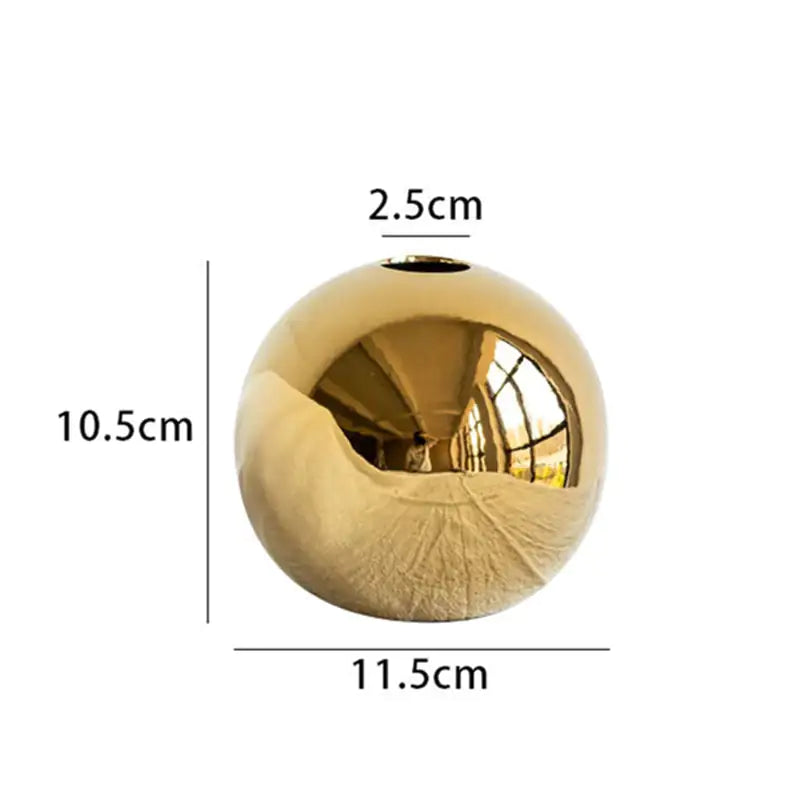 Round Golden Ceramic Ball_Vivareflex_Online