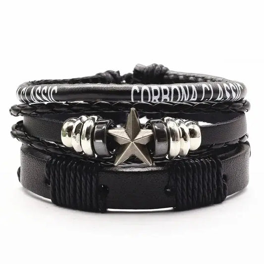 Rugged Men's Leather Bangles Vivareflex Online