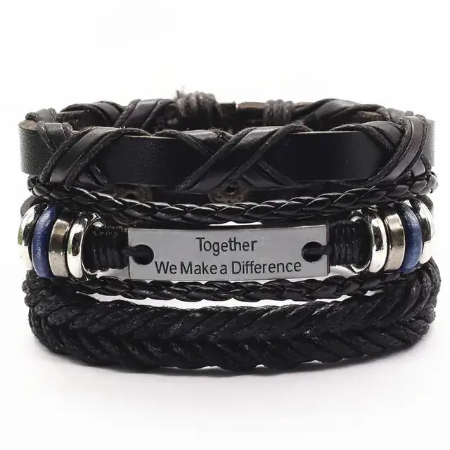 Rugged Men's Leather Bangles Vivareflex Online