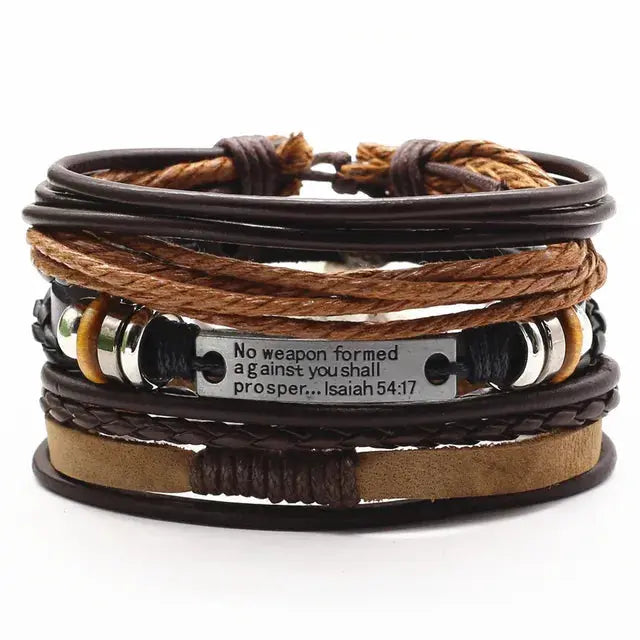 Rugged Men's Leather Bangles Vivareflex Online