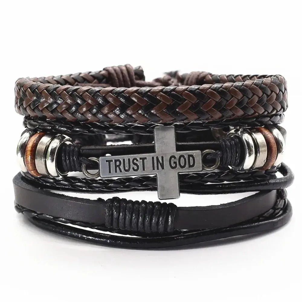 Rugged Men's Leather Bangles Vivareflex Online
