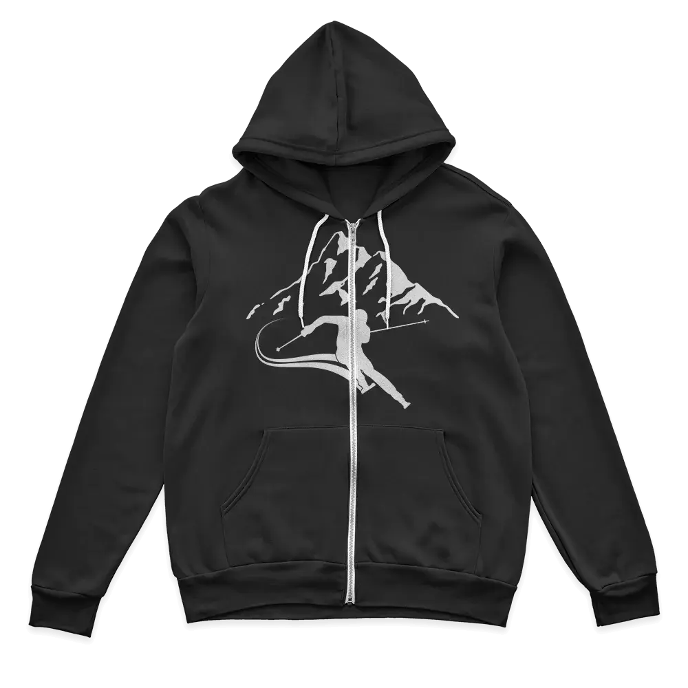 Run From The Avalanche Zip Hoodie for Men Vivareflex Online