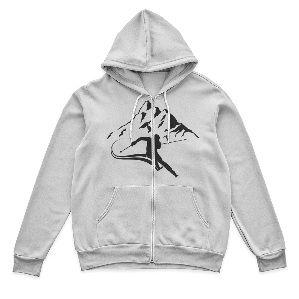 Run From The Avalanche Zip Hoodie for Men Vivareflex Online