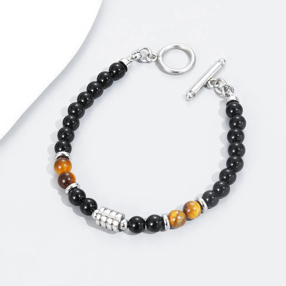 Clasp Tiger Eye Bracelet for Men Vivareflex Online