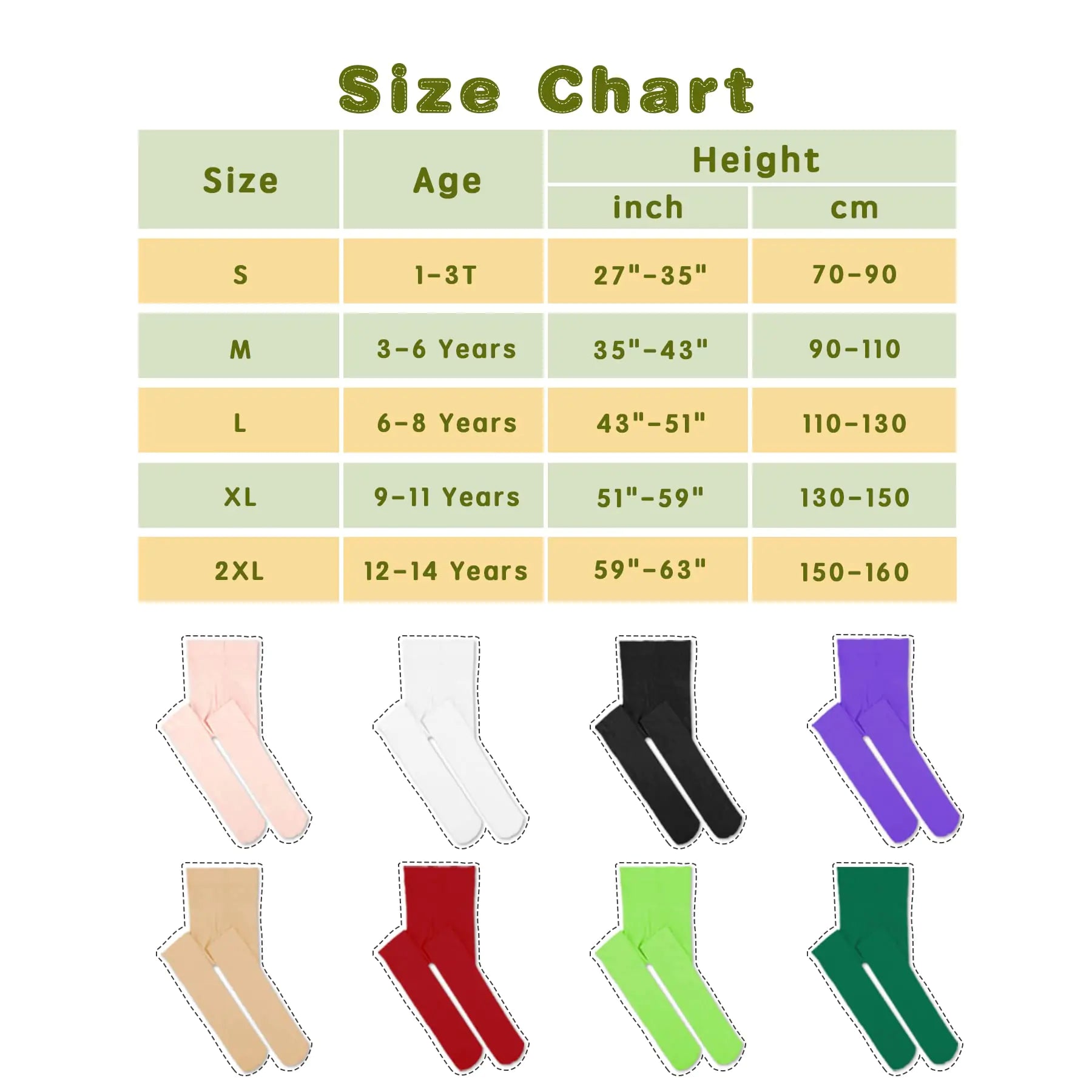 Ballet Tights for Girls Ultra Soft Dance Tights Elastic Footed Tights for Toddler Girls Warm Stockings 1-3T 02 White 2-pack