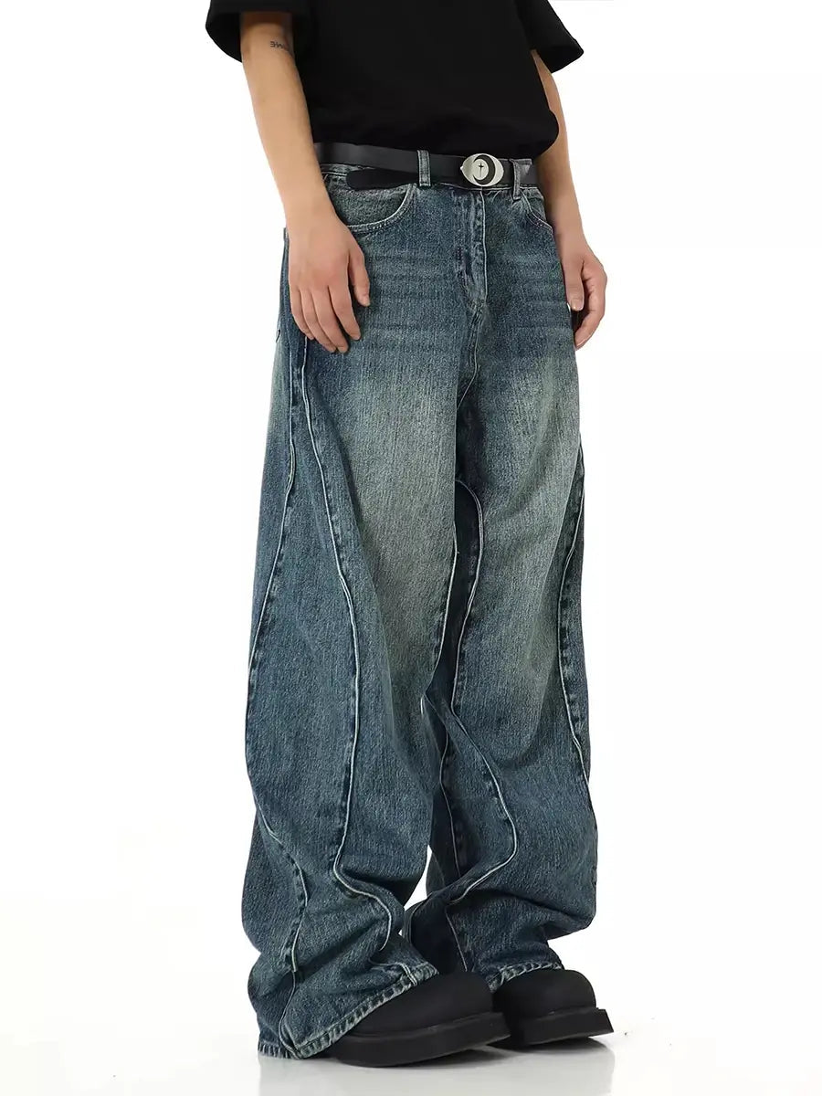 Twisted Seam Men Baggy Jeans Vivareflex Online