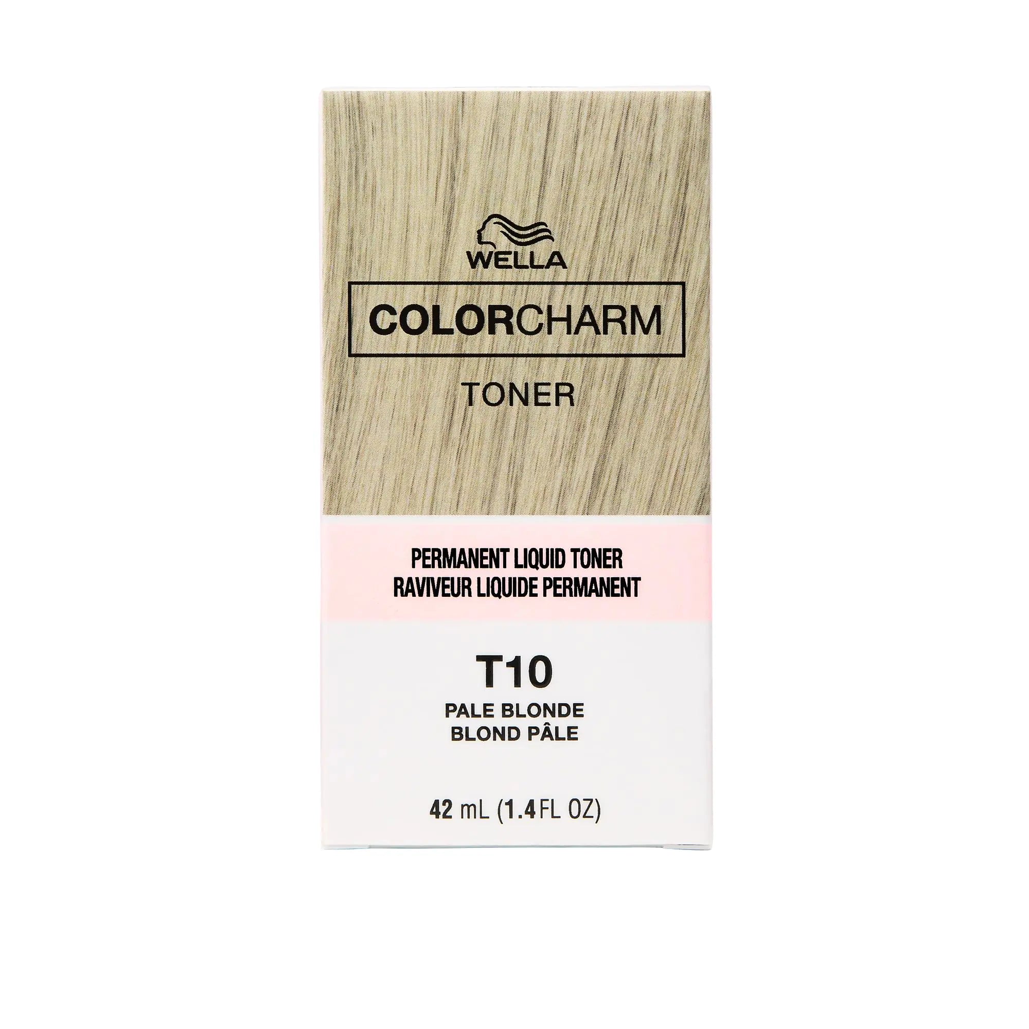 COLORCHARM Permanent Liquid Toners| Neutralize Brass| Free of Parabens| Vegan| T10| Pale Blonde| 1.4 Fl Oz - Vivareflex Online