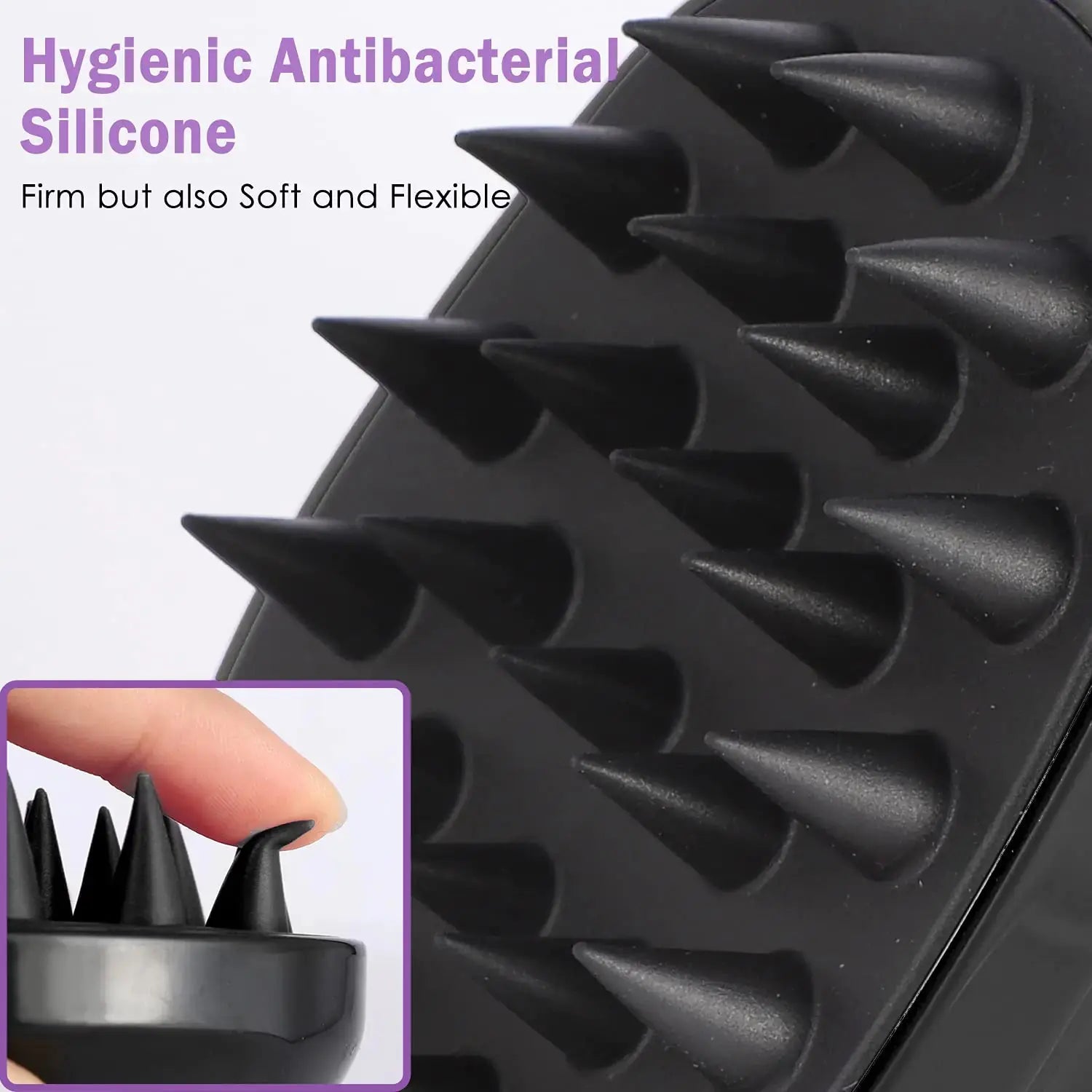 Shampoo Brush & Scalp Massager for Stress Relief and Hair Growth – Perfect for Men, Women, and Kids - Vivareflex Online