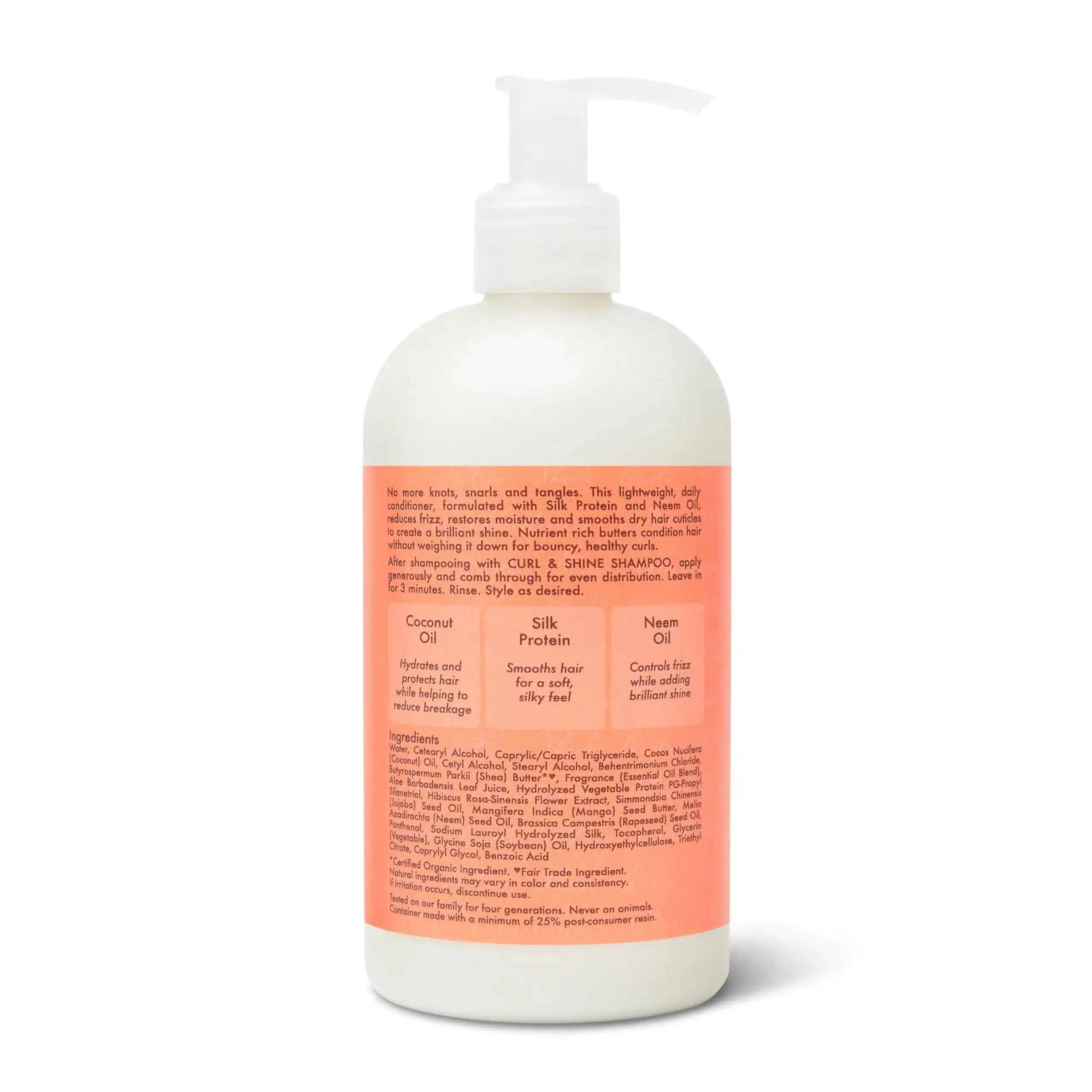 SheaMoisture Curl & Shine Conditioner - Coconut & Hibiscus for Thick, Curly Hair (13 oz) - Vivareflex Online