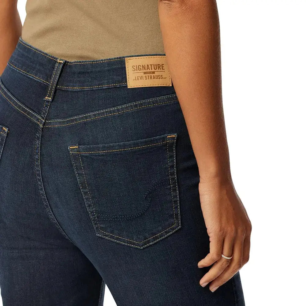 Signature by Levi Strauss & Co. Gold Women's Totally Shaping High Rise Skinny Jeans (Standard and Plus) 6 Long Sea and Sky - Vivareflex Online