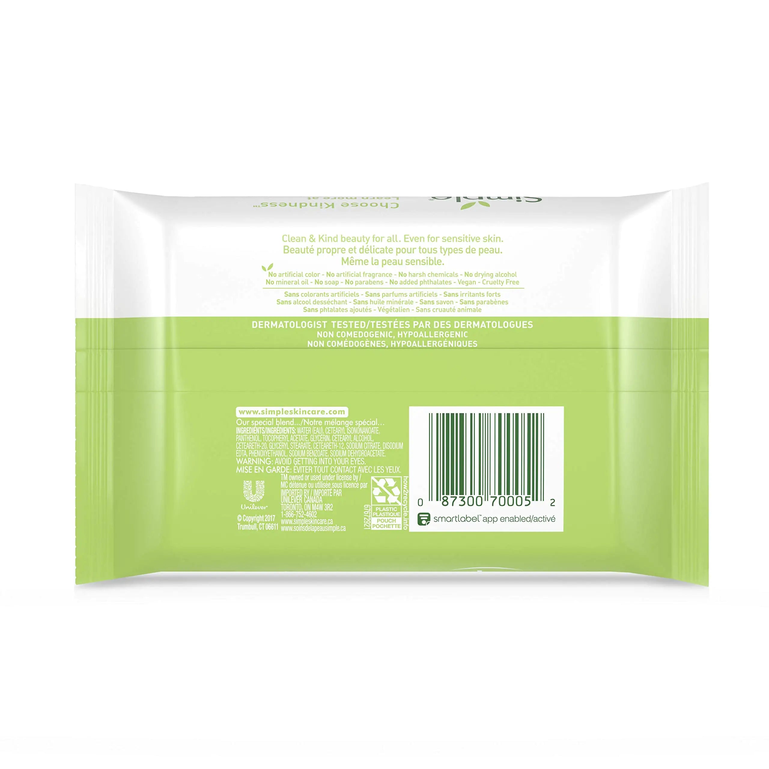 Simple Cleansing Wipes Face Wipes_Vivareflex_Online