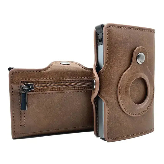 Slim Thin Trifold Men Leather Wallet For Apple AirTags Vivareflex Online
