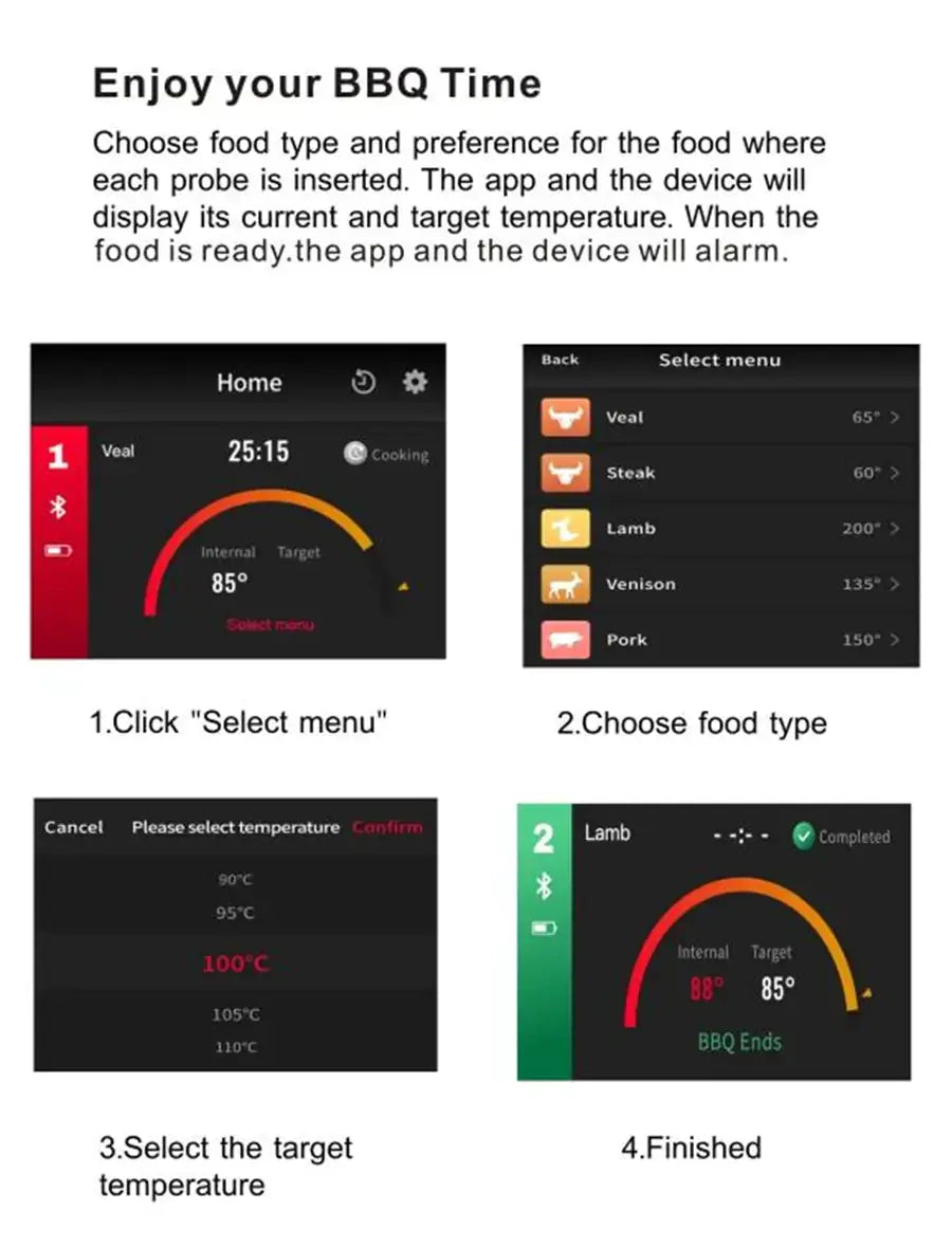 SmartChef Wireless Food Thermometer Vivareflex Online