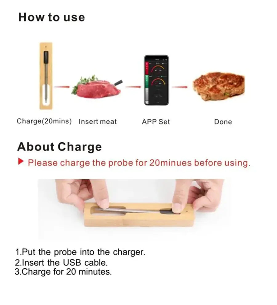SmartChef Wireless Food Thermometer Vivareflex Online