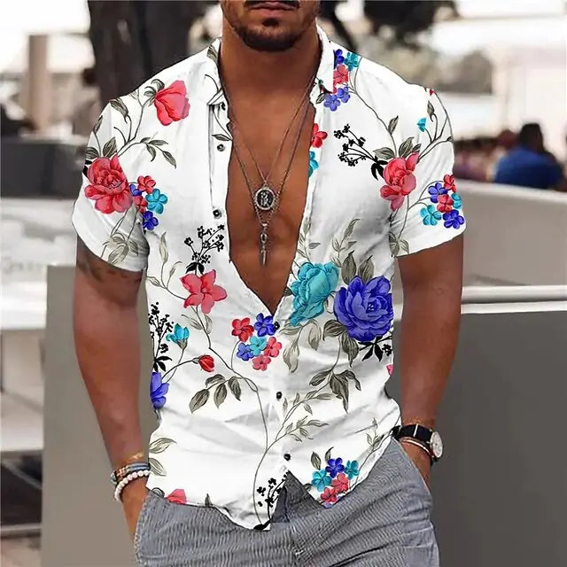 Summer Hawaiian Floral Shirts For Men Vivareflex Online