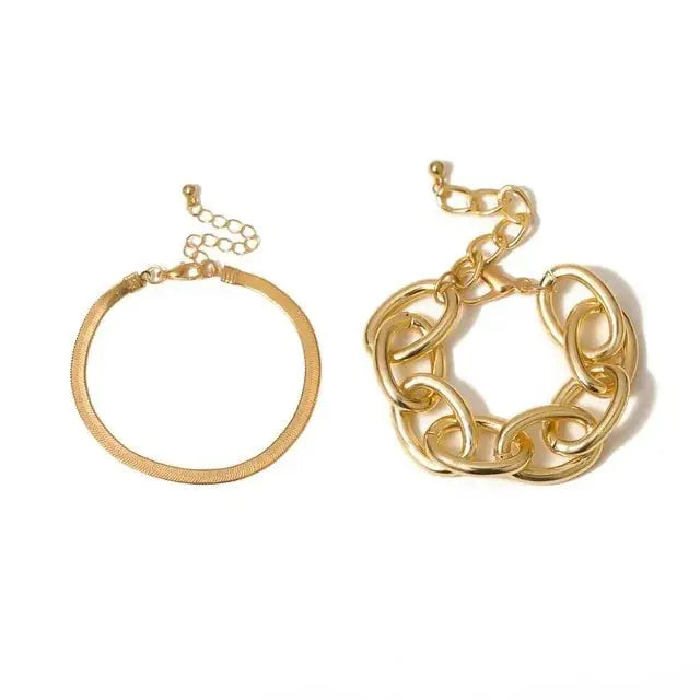 Snake Chain Bracelets Set for Women Vivareflex Online