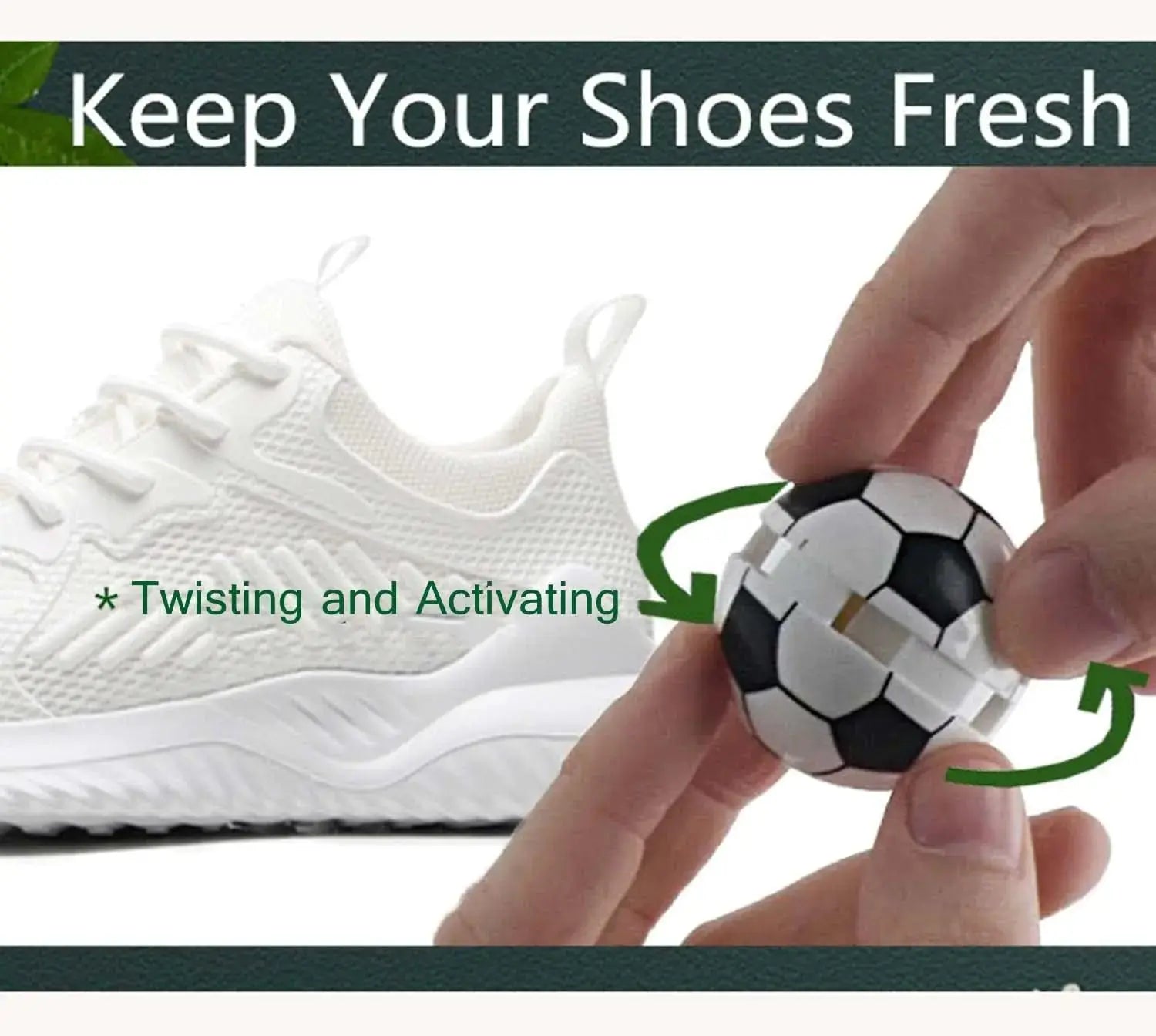 Sneaker Deodorizer Balls, Shoe Deodorant Balls for Sneakers,Gym Bags and Lockers Odor Eliminators Ball 6 Pack Fresh Sport - Vivareflex Online