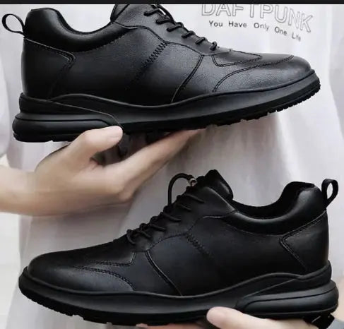 Sneakers Men Elevator Shoes Fashion Soft Leather Vivareflex Online
