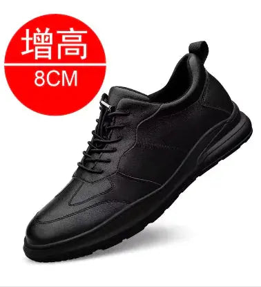 Sneakers Men Elevator Shoes Fashion Soft Leather Vivareflex Online