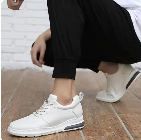Sneakers Men Elevator Shoes Fashion Soft Leather Vivareflex Online