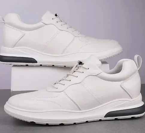 Sneakers Men Elevator Shoes Fashion Soft Leather Vivareflex Online
