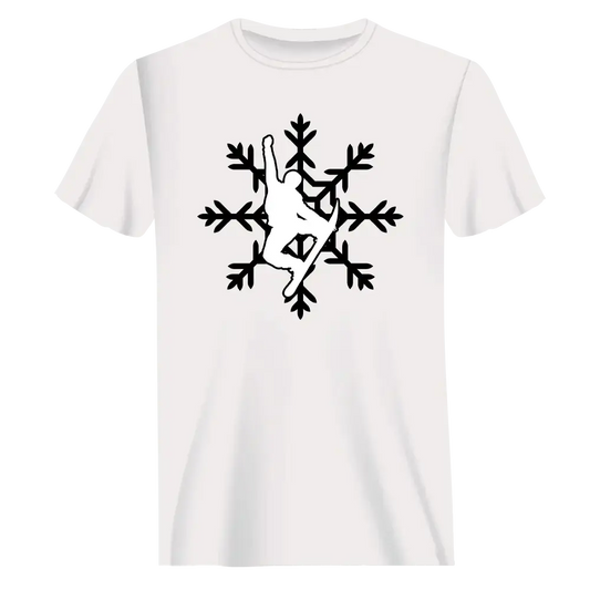Snowboard Snowflake T-Shirt for Men Vivareflex Online