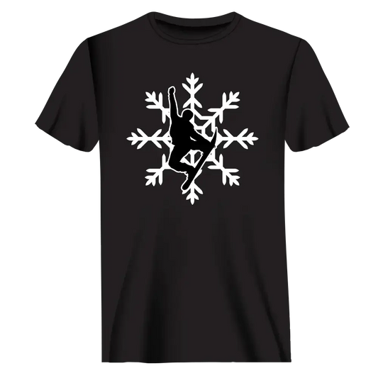 Snowboard Snowflake T-Shirt for Men Vivareflex Online