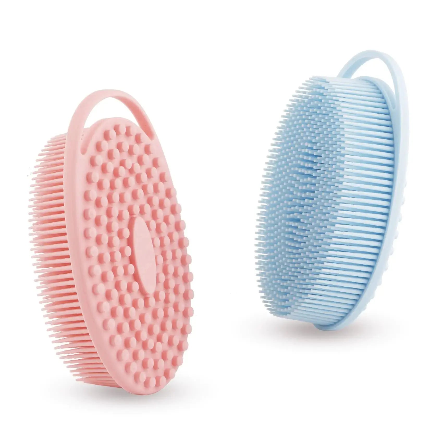 Soft Silicone Body Scrubber(2 PCS) - Silicone Loofah 2 in 1 Bath_Vivareflex_Online