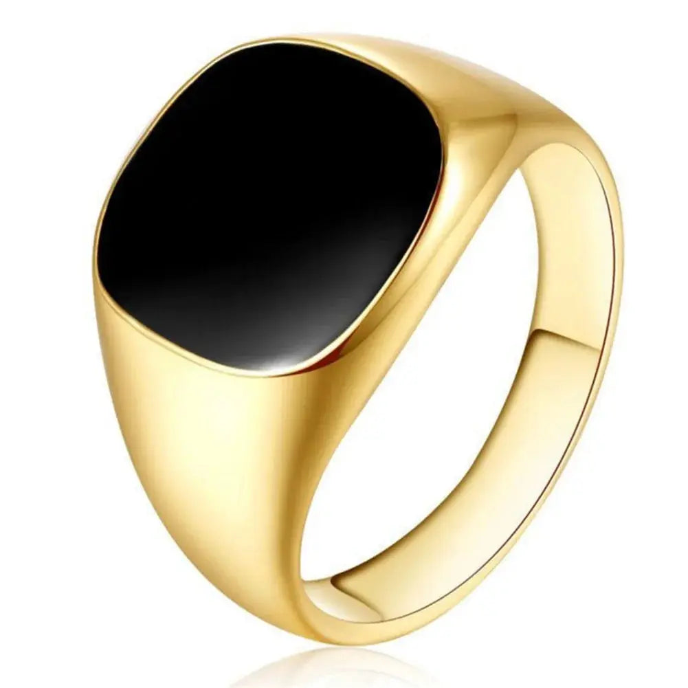 Solid Polished Stainless Steel Men Ring Band Biker Men Signet Ring Finger Jewelry famous designer black rings for men Vivareflex Online