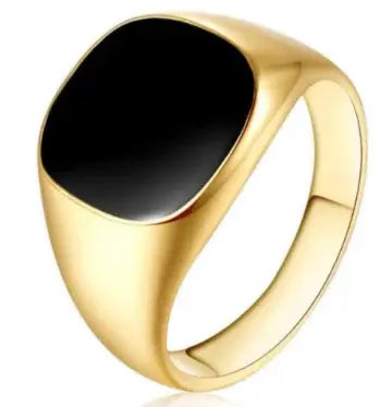 Solid Polished Stainless Steel Men Ring Band Biker Men Signet Ring Finger Jewelry famous designer black rings for men Vivareflex Online