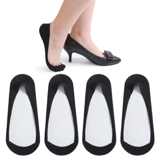 Soxbang Womens TRULY No Show Socks for Flats Heels Non Slip Cotton Ultra Low Cut Liner Socks(4-Black,8-9.5) 8-9.5 4-black - Vivareflex Online