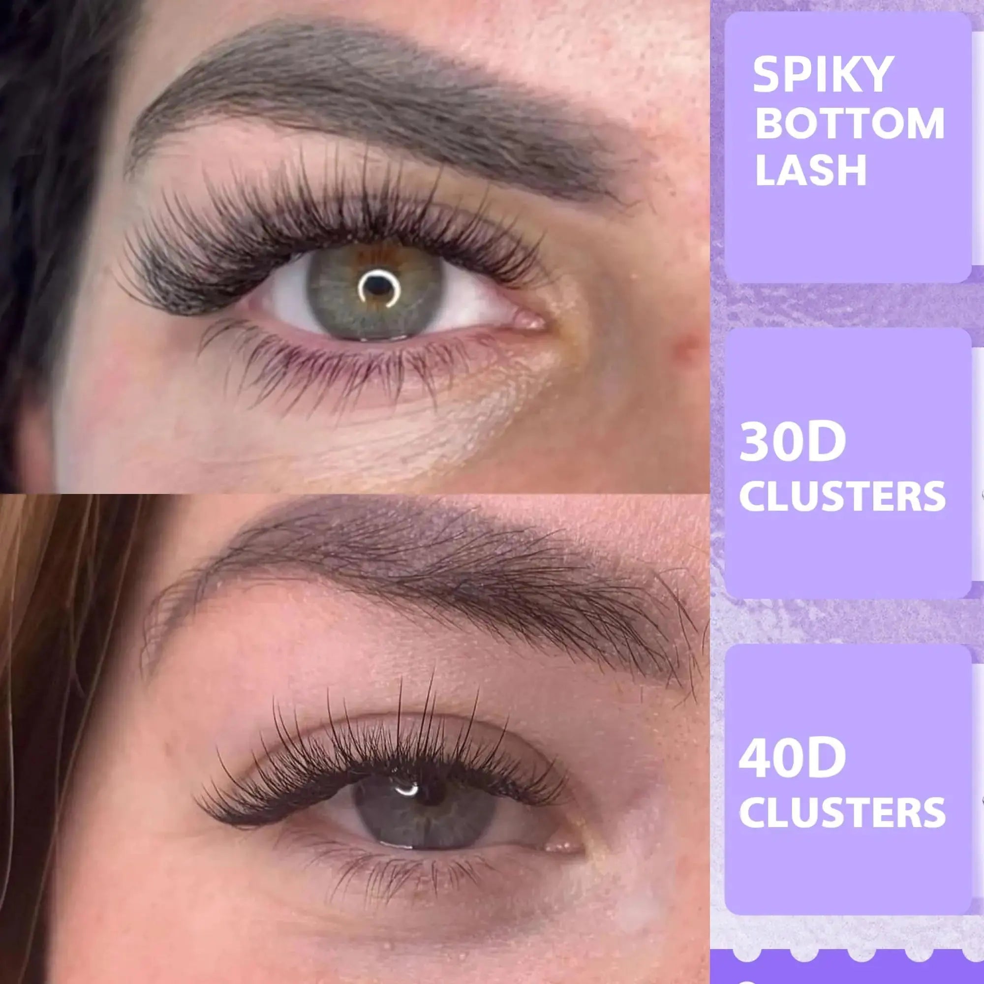 Spiky Wispy Lash Clusters Bottom Cluster Eyelash Extensions_Vivareflex_Online