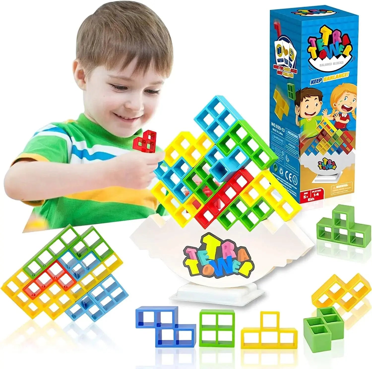 Stacking Blocks Tetra Tower Balance Game - Vivareflex Online