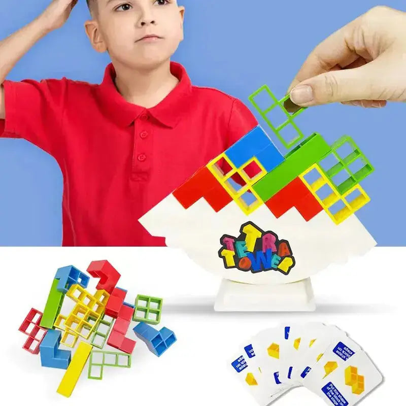 Stacking Blocks Tetra Tower Balance Game - Vivareflex Online