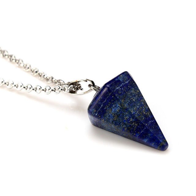 Stone Pendant Necklace - Pendulum and Hexagonal_Vivareflex_Online