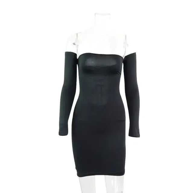 Strapless large women long sleeve backless night club dress women Vivareflex Online