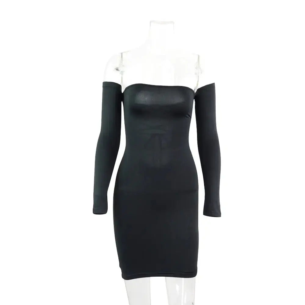 Strapless large women long sleeve backless night club dress women Vivareflex Online
