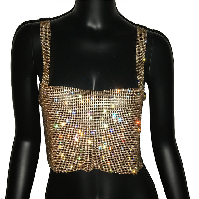 Stylish Glitter Nightclub Tank Top_Vivareflex_Online