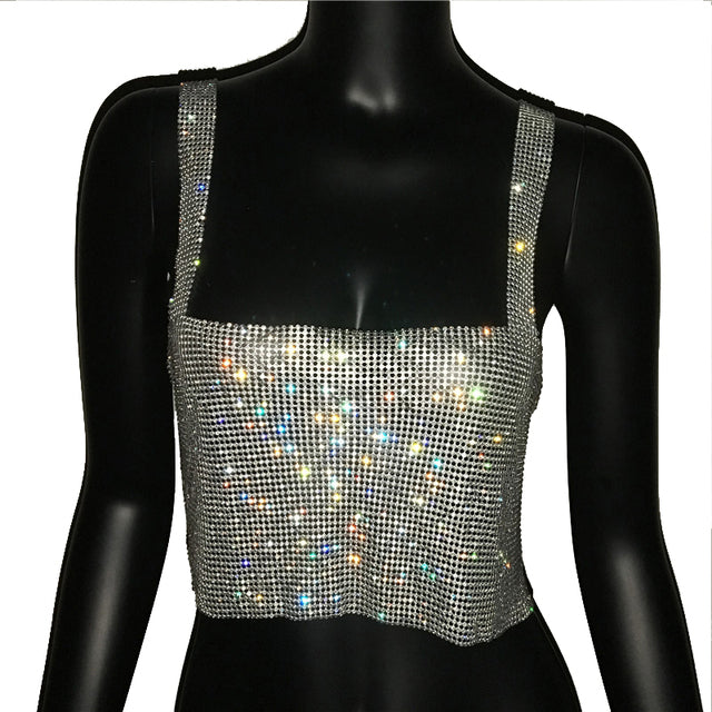 Stylish Glitter Nightclub Top_Vivareflex_Online