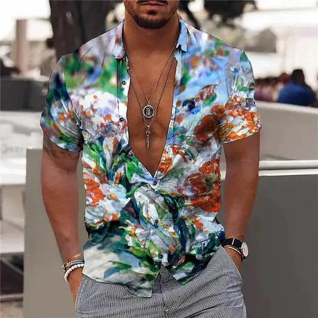 Summer Hawaiian Floral Shirts For Men Vivareflex Online