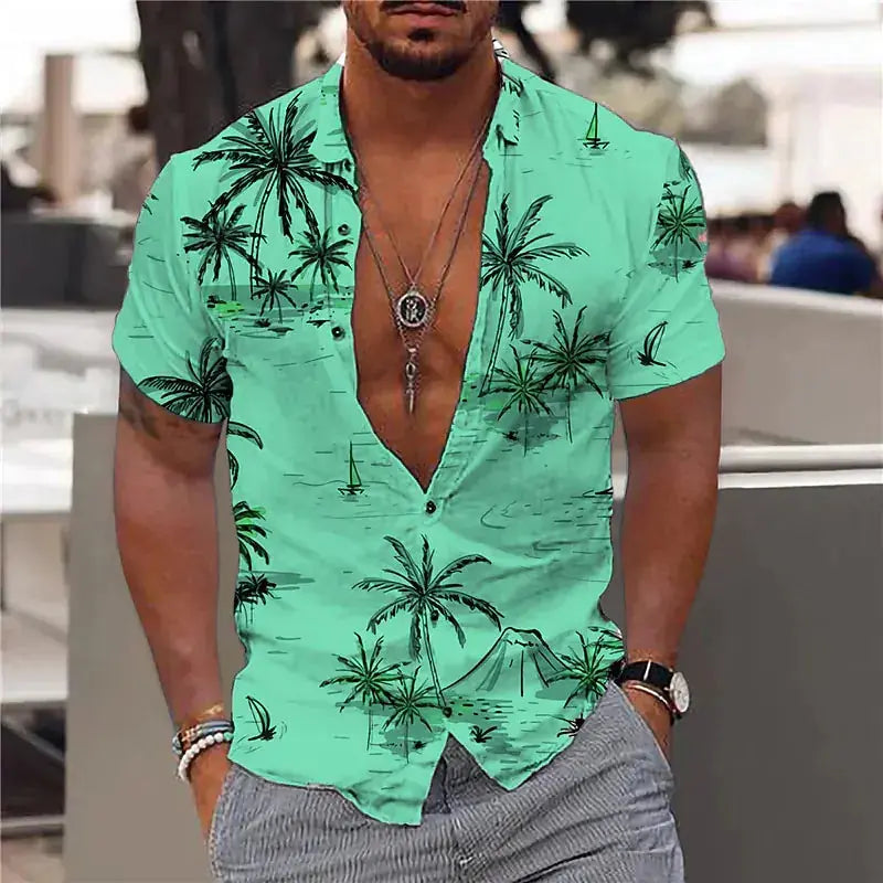 Summer Hawaiian Floral Shirts For Men Vivareflex Online