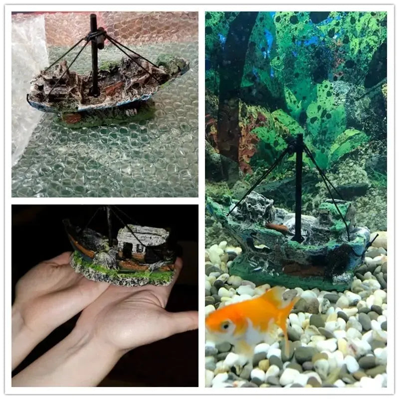 Sunken Pirate Ship Aquarium Decor Vivareflex Online