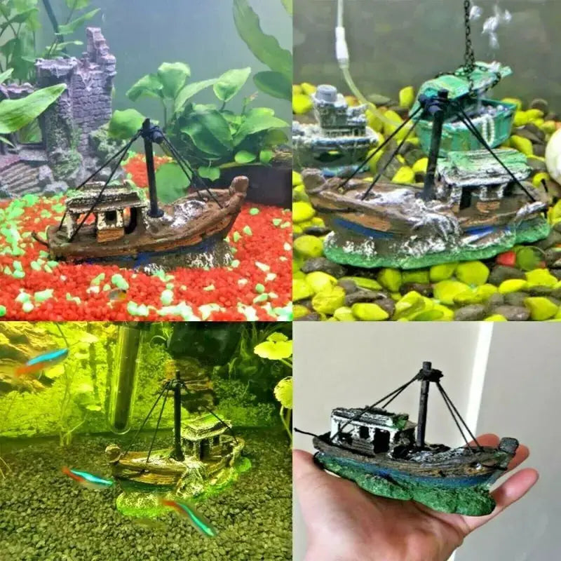 Sunken Pirate Ship Aquarium Decor Vivareflex Online