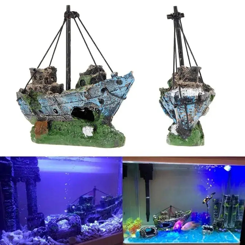 Sunken Pirate Ship Aquarium Decor Vivareflex Online