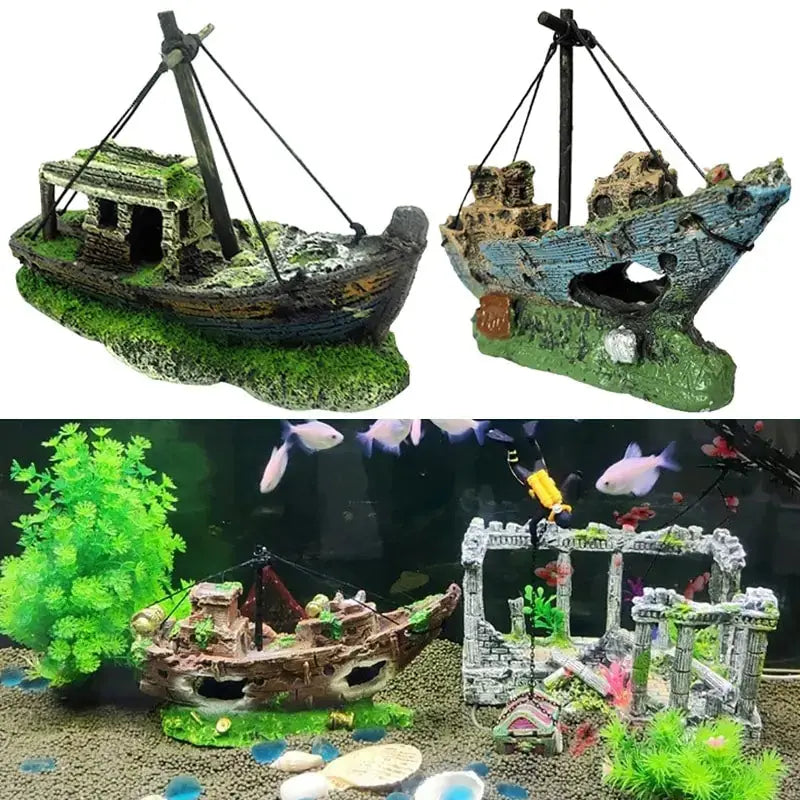 Sunken Pirate Ship Aquarium Decor Vivareflex Online