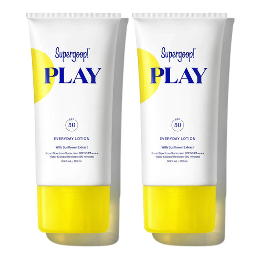 Supergoop! PLAY Everyday Lotion SPF 50 - Broad Spectrum Sunscreen (2-Pack, 5.5 fl oz) - Vivareflex Online
