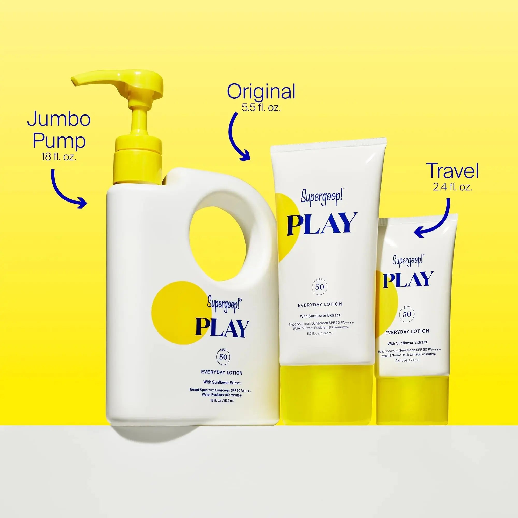Supergoop! PLAY Everyday Lotion SPF 50 - Broad Spectrum Sunscreen (2-Pack, 5.5 fl oz) - Vivareflex Online