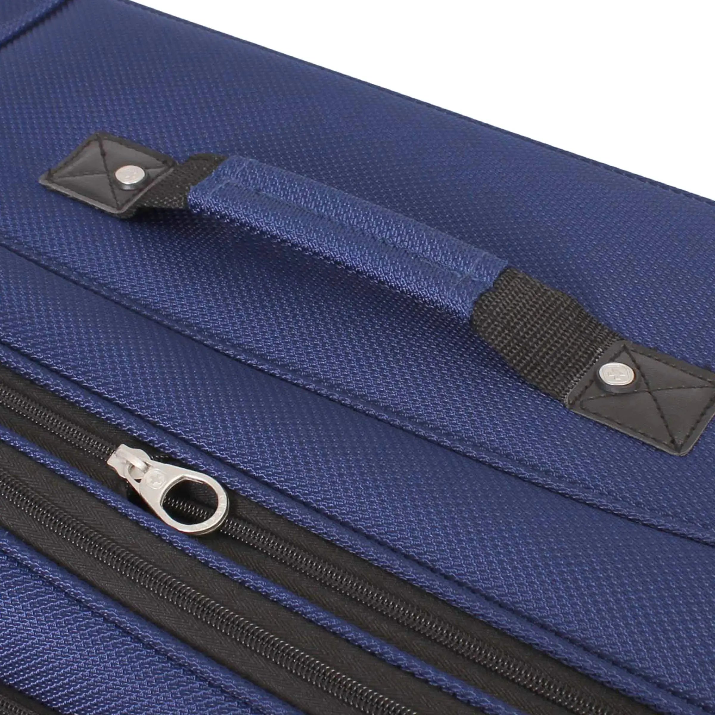 SwissGear Sion Softside Expandable Luggage, Blue, Checked-Medium 25-Inch - Vivareflex Online