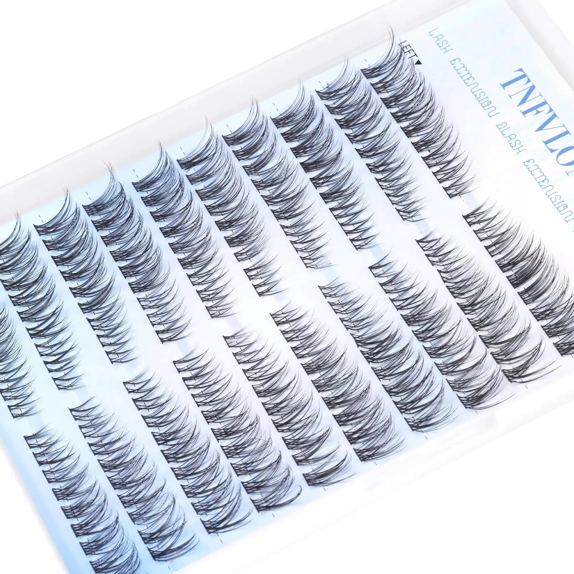 TNFVLONEINS Wispy Cluster Eyelash Extensions – Natural DIY C Curl Lashes - Vivareflex Online