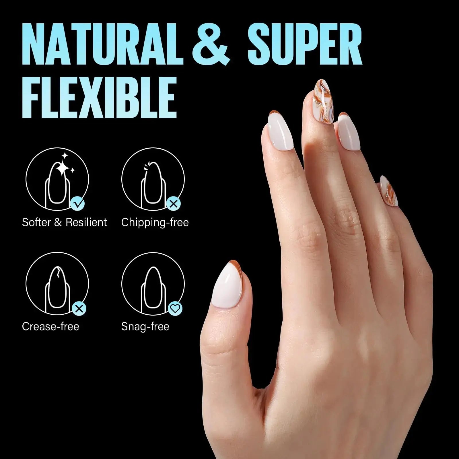 240Pcs Full Cover False Nails for Extension Nail_Vivareflex_Online